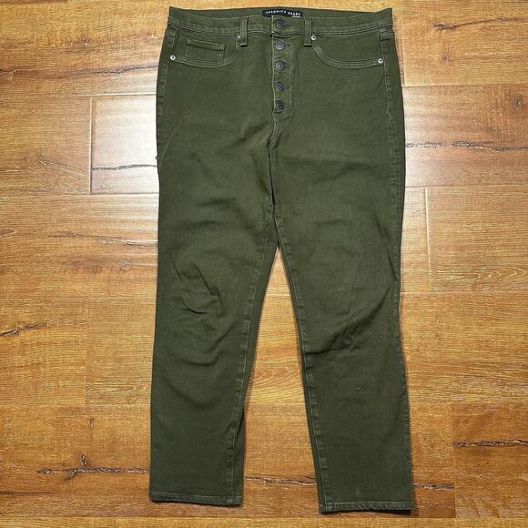 Veronica Beard Pants - Veronica Beard Jeans Womens 32x26 Olive Green Chino Pants Army Retro City USA